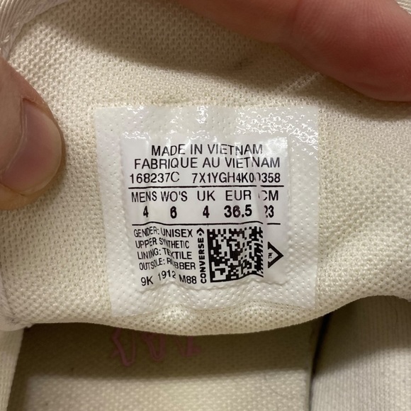 Converse All Star Iridescent Sequined Chuck Taylor aloe Top Sneakers Sz 6 Men 4 - Picture 9 of 9